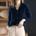 Evelyn – Klassisk Langærmet Cardigan
