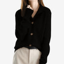 Langærmet cardigan med knapper