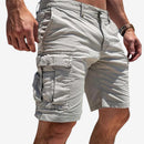 Herre Shorts med Knælang Længde og Flere Lommer
