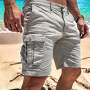 Herre Shorts med Knælang Længde og Flere Lommer