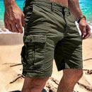 Herre Shorts med Knælang Længde og Flere Lommer
