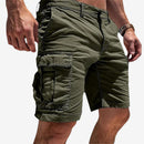 Herre Shorts med Knælang Længde og Flere Lommer