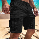 Herre Shorts med Knælang Længde og Flere Lommer