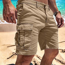 Herre Shorts med Knælang Længde og Flere Lommer