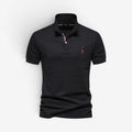 Herre Slim Fit Polo Shirt med Knaplukning og Klassisk Krave