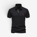 Herre Slim Fit Polo Shirt med Knaplukning og Klassisk Krave