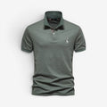 Herre Slim Fit Polo Shirt med Knaplukning og Klassisk Krave