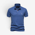 Herre Slim Fit Polo Shirt med Knaplukning og Klassisk Krave