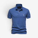 Herre Slim Fit Polo Shirt med Knaplukning og Klassisk Krave