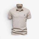 Herre Slim Fit Polo Shirt med Knaplukning og Klassisk Krave