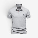 Herre Slim Fit Polo Shirt med Knaplukning og Klassisk Krave