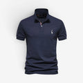 Herre Slim Fit Polo Shirt med Knaplukning og Klassisk Krave