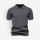 Herre Slim Fit Polo Shirt med Korte Ærmer