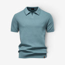 Herre Slim Fit Polo Shirt med Korte Ærmer