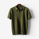 Herre Kortærmet Polo Shirt med Nedslået Krave