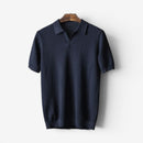 Herre Kortærmet Polo Shirt med Nedslået Krave