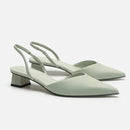 Lena - Slingback-sandaler med fin hæl og spids snude