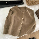 Chic kort vest med knaplukning