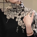 Lena - Dame slim fit langærmet sweater med blomsterprint