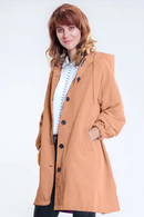 ChicCoat - Jakke til kvinder i beige polyester