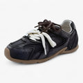 Retro lædersneakers til kvinder med moderne komfort