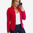 Dame Blazer uden Krave med Lange ærmer