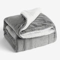 SherpaHaven – Tofarvet Sherpatæppe med Blød Sherpafleece