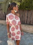 Lisa - Elegant Kjole Lisa med Blomsterprint