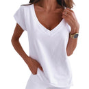 Sophie - Sporty T-shirt med V-hals og ergonomisk pasform