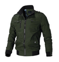 Herrejakke med militærlook og høje standarder
