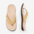 Dame flip-flop slippers med dekorativ spænderem