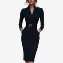 Dame V-Halset Bodycon Kjole
