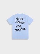 Zoe – Printet Let T-shirt med Rund Hals & Korte Ærmer