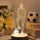 3D fodboldspiller LED-bordlampe