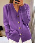 Emma cardigan med hjerteformede knapper