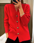 Emma cardigan med hjerteformede knapper