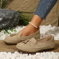 Sophia - Klassiske slip-on loafers med kvastdetaljer