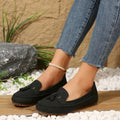 Sophia - Klassiske slip-on loafers med kvastdetaljer