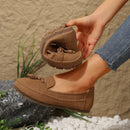 Sophia - Klassiske slip on loafers med kvastdetaljer og rund snude