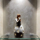 LumiAmor - ELED lysholder med mor-datter statue