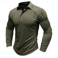 Elegant langærmet poloshirt fra Stuart med flapkrave og
