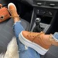 Ella - Stilfulde plateausneakers med let sål og klassisk