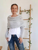 Claire - Stilfuldt dobbeltærmet sjal-tørklæde