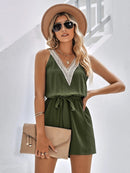 Solene - Alsidig jumpsuit med V-udskæring og blonder