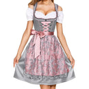 Agnes - Dame kortærmet dirndl kostume til Oktoberfest