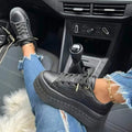 Ella - Stilfulde plateausneakers med let sål og klassisk