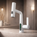 FlowMetric - Køkkenarmatur med digitalt display og udtræksspray