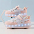 Alex – Snørebånds LED-rulleskøjtesneakers med let design