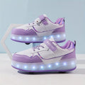 Alex – Snørebånds LED-rulleskøjtesneakers med let design