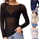 Sarah - Dame langærmet mesh top